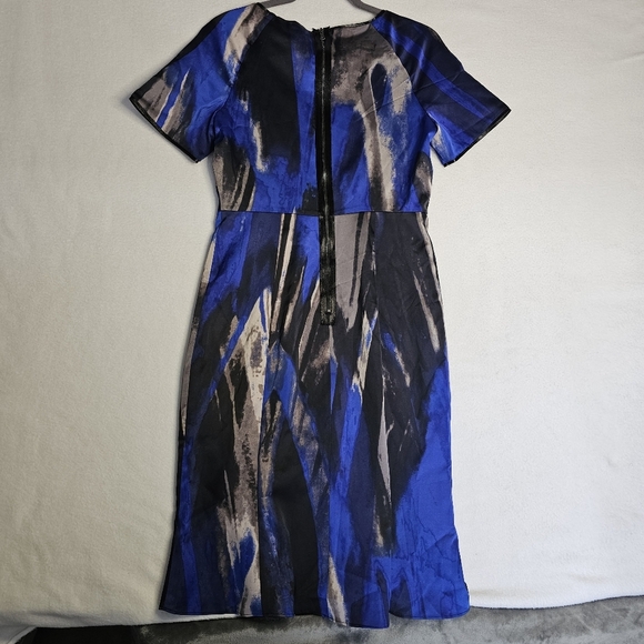 TAHARI SAHARA Elegant Blue and Black Women's Dress NWT  size 8 - Picture 15 of 15